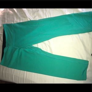 Lululemon Teal Wunder Under tights